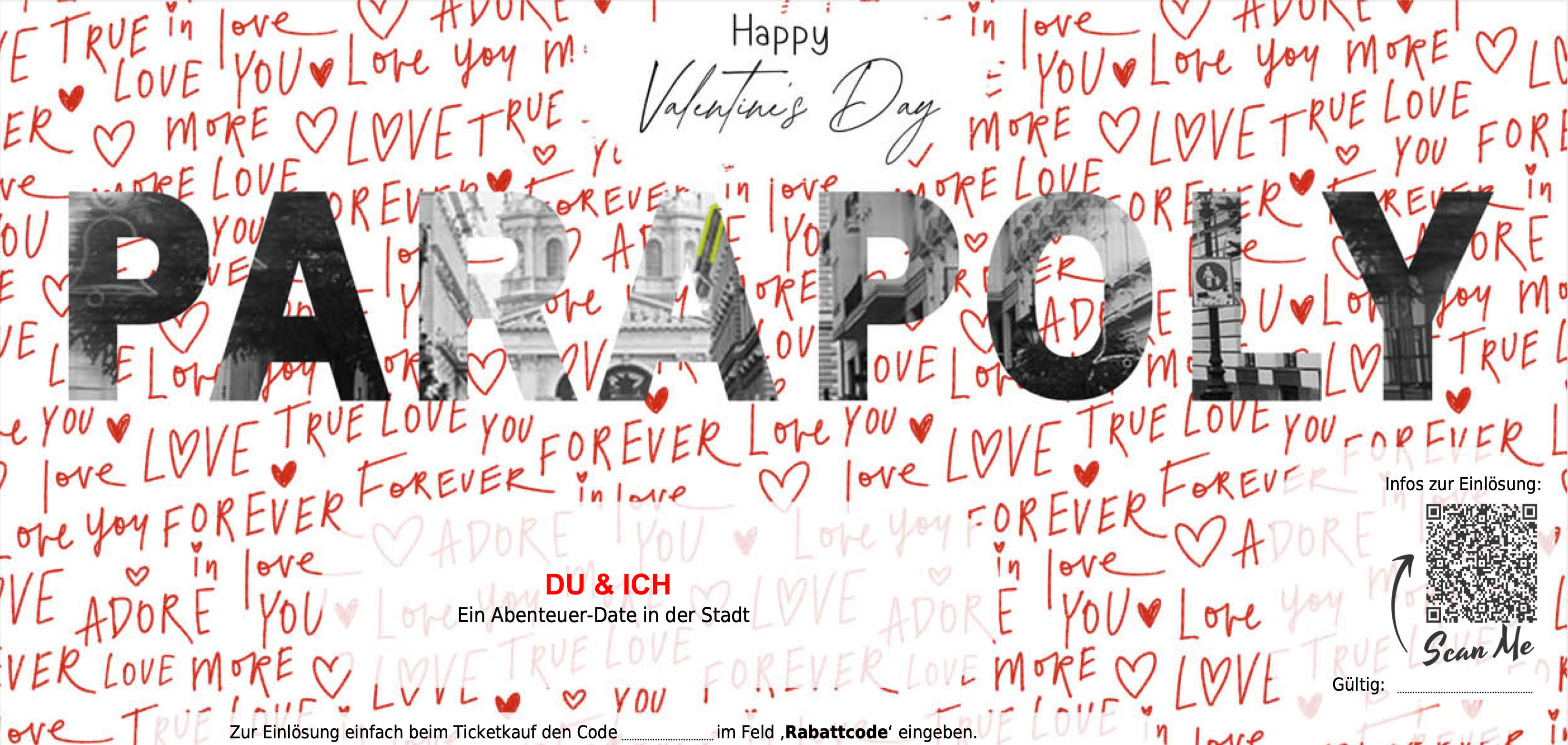 Erlebnisgutschein für Valentinstag Valentinstag Erlebnisgutschein